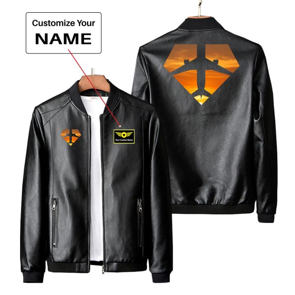 Supermen of The Skies (Sunset) Designed PU Leather Jackets Online