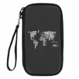 World Map (Text) Designed Travel Cases & Wallets Fashion