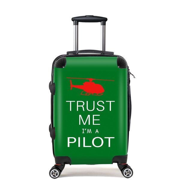 Trust Me I m a Pilot (Helicopter) Designed Cabin Size Luggages Supply