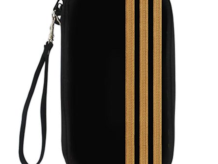 Special Pilot Epaulettes 3 Lines Designed Travel Cases & Wallets For Cheap