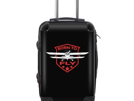 Super Born To Fly Designed Cabin Size Luggages Discount