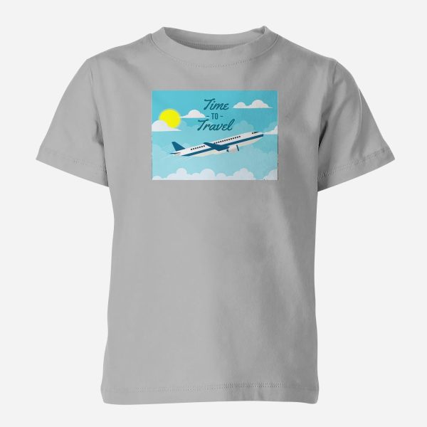 Time to Travel Designed Children T-Shirts For Discount