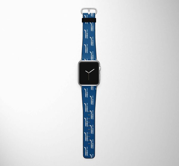 The Airbus A340 Designed Leather Apple Watch Straps Online Sale