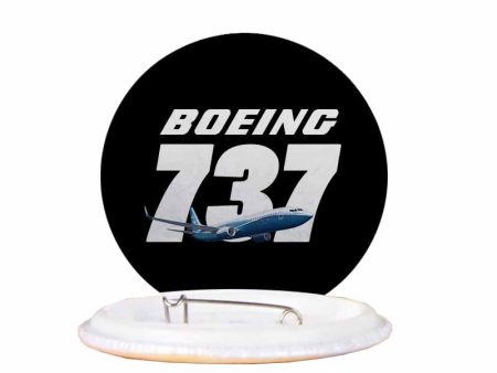 Super Boeing 737+Text Designed Pins For Cheap