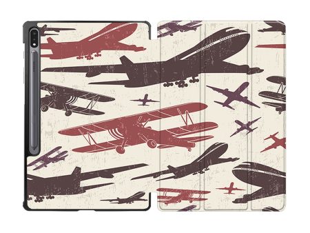 Vintage & Jumbo Airplanes Designed Samsung Tablet Cases Hot on Sale