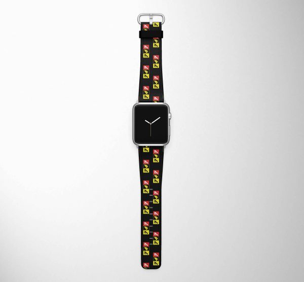 Flat Colourful 747 Designed Leather Apple Watch Straps on Sale