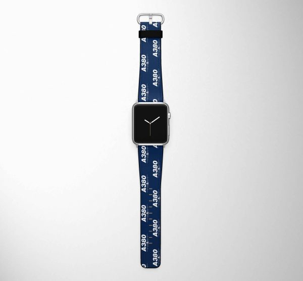 Super Airbus A380 Designed Leather Apple Watch Straps Online Sale