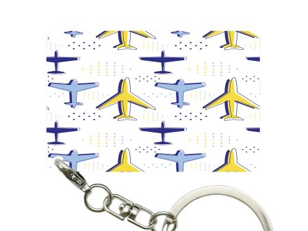 Very Colourful Airplanes Designed Key Chains Discount