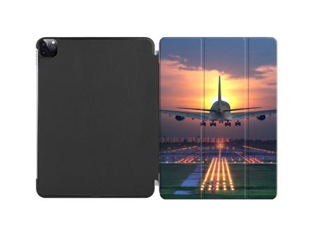 Super Boeing 747 Landing During Sunset Designed iPad Cases Online