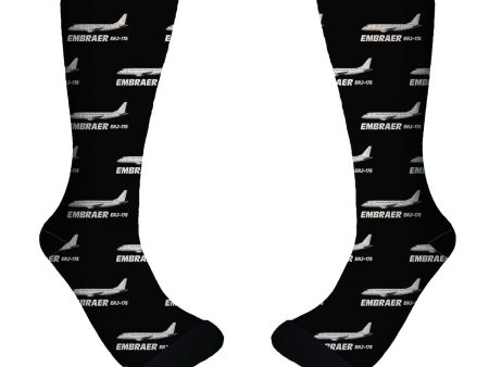 The Embraer ERJ-175 Designed Socks Online Hot Sale