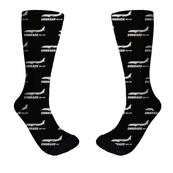 The Embraer ERJ-175 Designed Socks Online Hot Sale