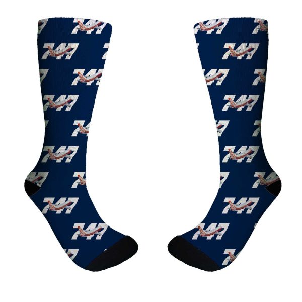 Super Boeing 747 Intercontinental Designed Socks Cheap