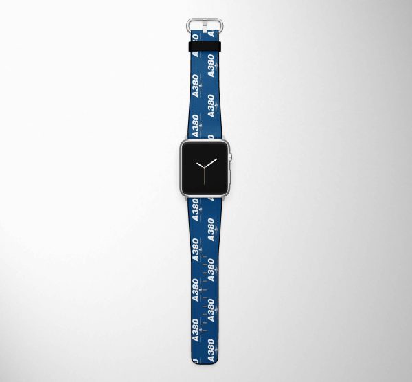 Super Airbus A380 Designed Leather Apple Watch Straps Online Sale