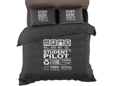 Student Pilot Label Designed Bedding Sets Online Sale