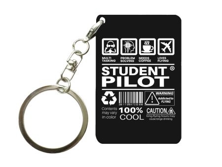 Student Pilot Label Designed Key Chains Online Hot Sale