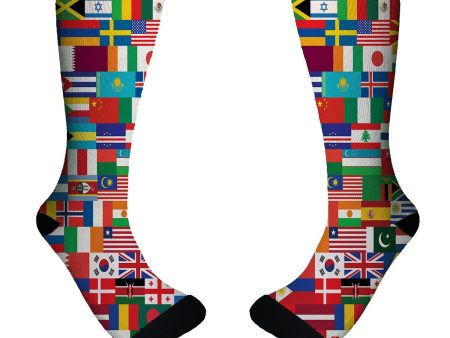 World Flags Designed Socks Discount