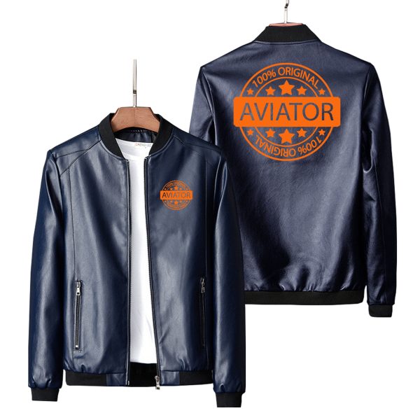 100 Original Aviator Designed PU Leather Jackets For Sale