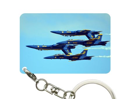 US Navy Blue Angels Designed Key Chains Hot on Sale