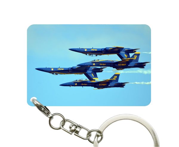 US Navy Blue Angels Designed Key Chains Hot on Sale