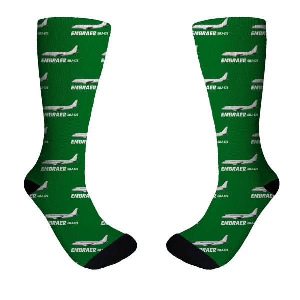 The Embraer ERJ-175 Designed Socks Online Hot Sale