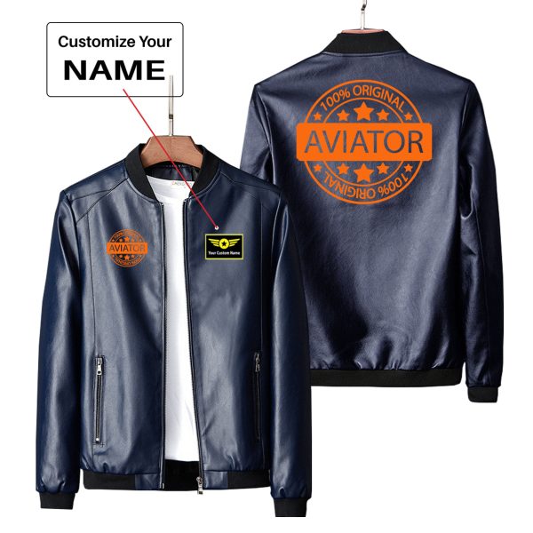 100 Original Aviator Designed PU Leather Jackets For Sale