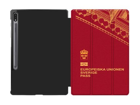 Sweden Passport Designed Samsung Tablet Cases on Sale