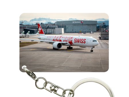 Swiss Airlines Boeing 777 Designed Key Chains Discount