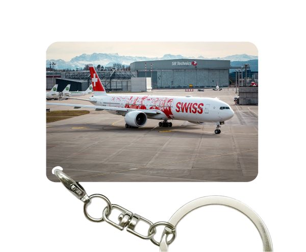 Swiss Airlines Boeing 777 Designed Key Chains Discount