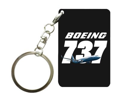 Super Boeing 737+Text Designed Key Chains Hot on Sale