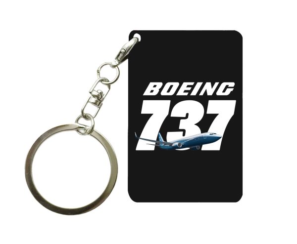 Super Boeing 737+Text Designed Key Chains Hot on Sale