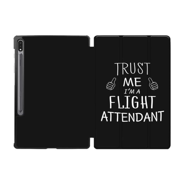 Trust Me I m a Flight Attendant Designed Samsung Tablet Cases Sale