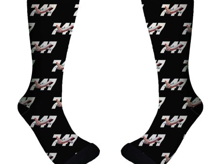 Super Boeing 747 Intercontinental Designed Socks Cheap