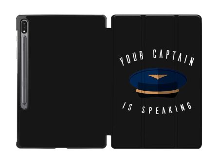 Your Captain Is Speaking Designed Samsung Tablet Cases Online Hot Sale