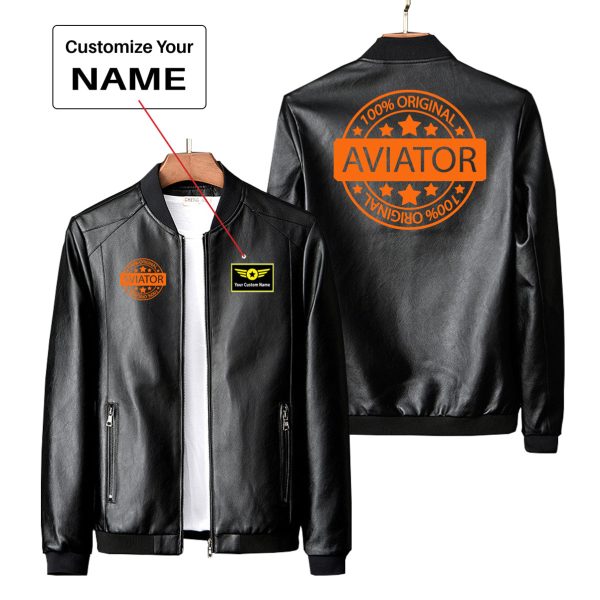 100 Original Aviator Designed PU Leather Jackets For Sale