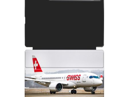 Swiss Airlines Bombardier CS100 Designed Samsung Tablet Cases Discount