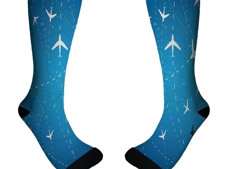 Travelling with Aircraft Designed Socks Online now