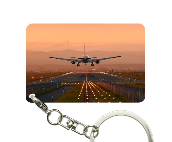 Super Cool Landing During Sunset Designed Key Chains Sale