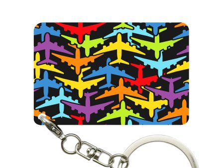 Super Colourful Airplanes Designed Key Chains Supply