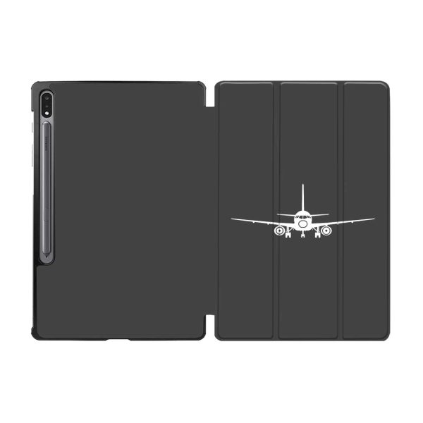 Sukhoi Superjet 100 Silhouette Designed Samsung Tablet Cases on Sale