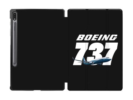 Super Boeing 737+Text Designed Samsung Tablet Cases Supply