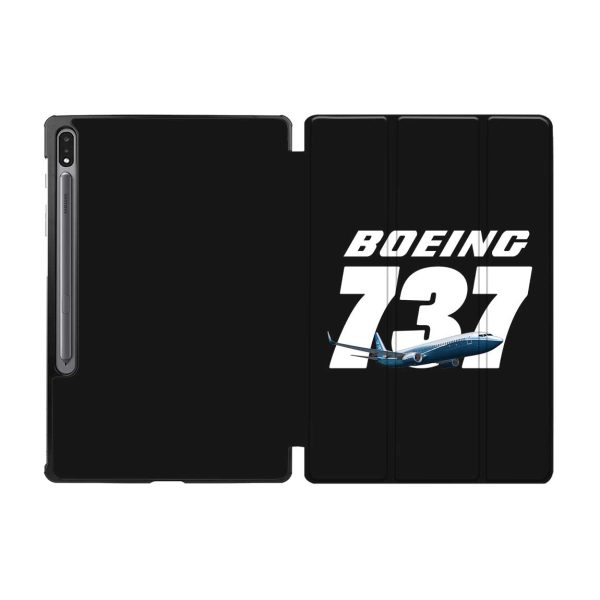 Super Boeing 737+Text Designed Samsung Tablet Cases Supply