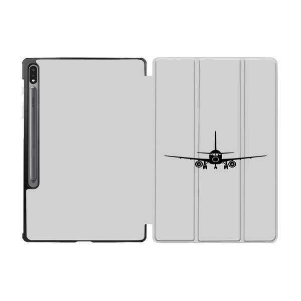 Sukhoi Superjet 100 Silhouette Designed Samsung Tablet Cases on Sale