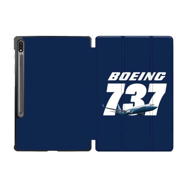 Super Boeing 737+Text Designed Samsung Tablet Cases Supply