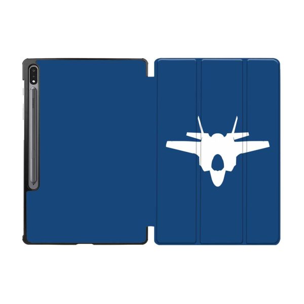 Lockheed Martin F-35 Lightning II Silhouette Designed Samsung Tablet Cases For Sale